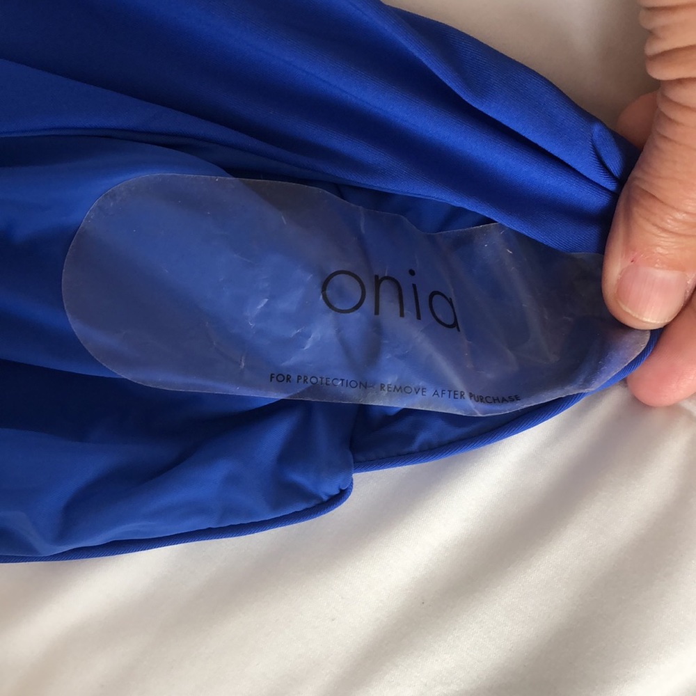 ONIA HEATHER ONE PIECE SWIMSUIT IN COBALT BLUE SIZE XSMALL NEW WITH TAGS - Picture 9 of 10